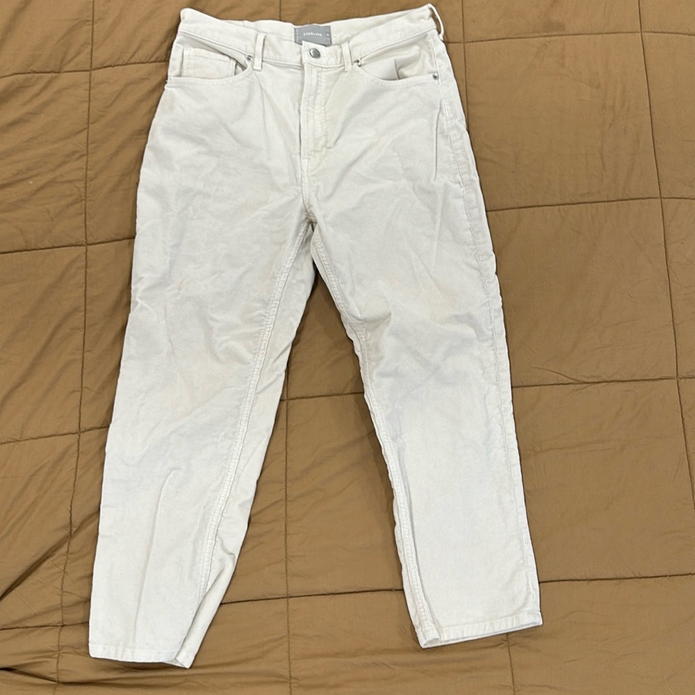 Everlane Women’s The Baby Cord Cheeky Pant Corduroy  Crop Leg Size 31